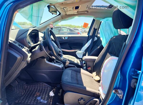 MAJ3S2GE1KC279440 2019 FORD ECOSPORT Blue წინა სალონის ხედი