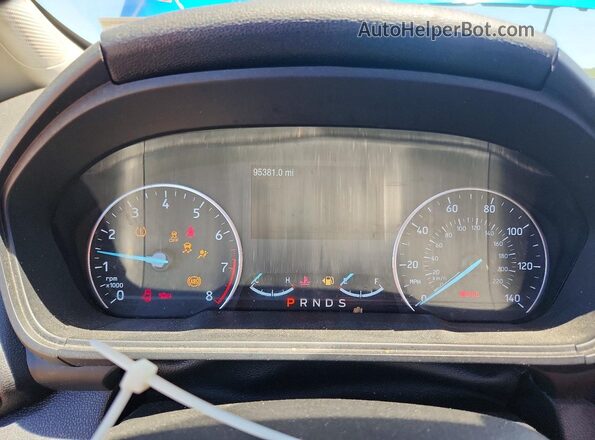 MAJ3S2GE1KC279440 2019 FORD ECOSPORT Blue ხელსაწყოთა პანელის ხედი