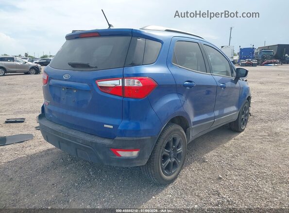 MAJ3S2GE1KC280412 2019 FORD ECOSPORT Blue Rear right
