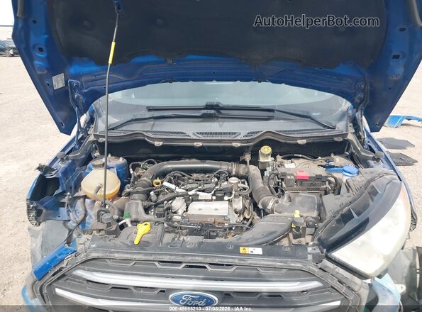 MAJ3S2GE1KC280412 2019 FORD ECOSPORT Blue Rear view