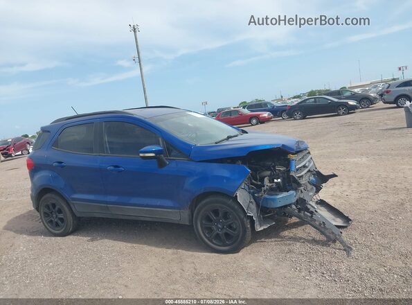 MAJ3S2GE1KC280412 2019 FORD ECOSPORT Blue 360 interior view