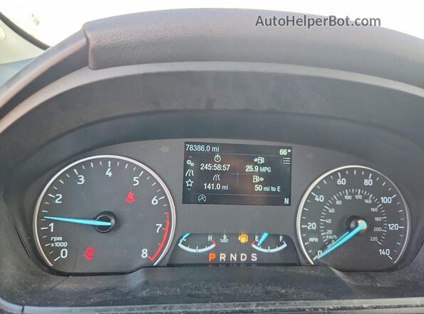 MAJ3S2GE2KC307519 2019 FORD ECOSPORT Белый Вид щитка приборов