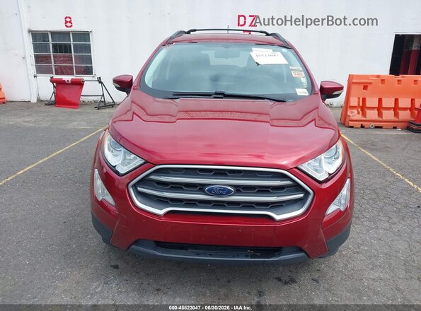 MAJ3S2GE2MC403119 2021 FORD ECOSPORT Red Vista del cuadro de instrumentos
