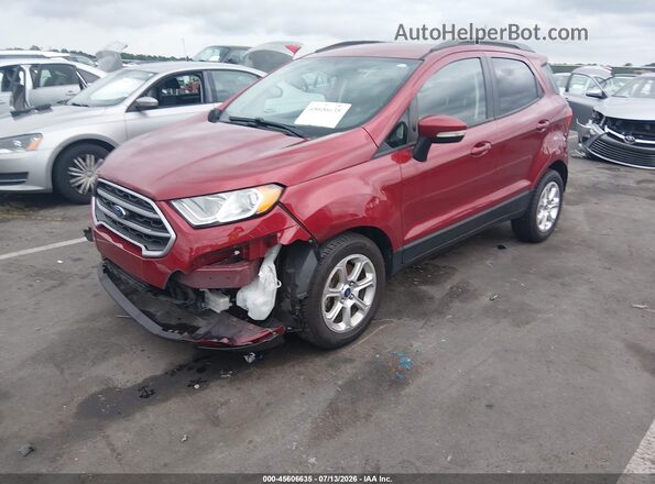 MAJ3S2GE2MC444012 2021 FORD ECOSPORT Red წინა მარცხენა ხედი სამი მეოთხედიდან