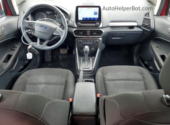 MAJ3S2GE3LC320975 2020 FORD ECOSPORT Red Widok deski rozdzielczej
