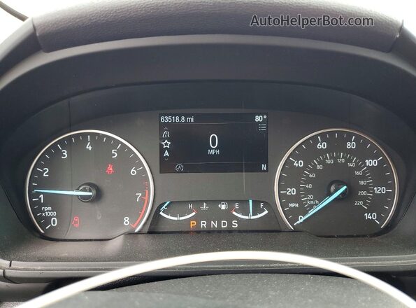 MAJ3S2GE3LC320975 2020 FORD ECOSPORT Red Widok zestawu wskaźników