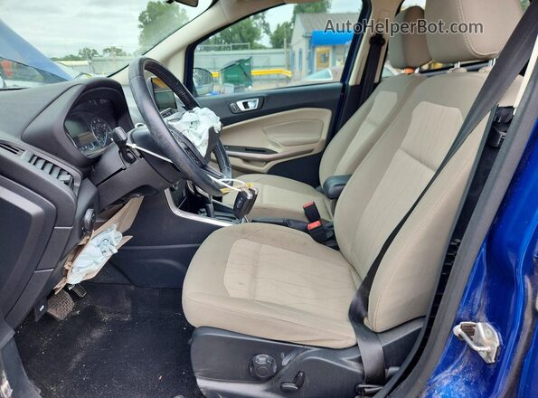 MAJ3S2GE4KC269145 2019 FORD ECOSPORT Blue Front interior view
