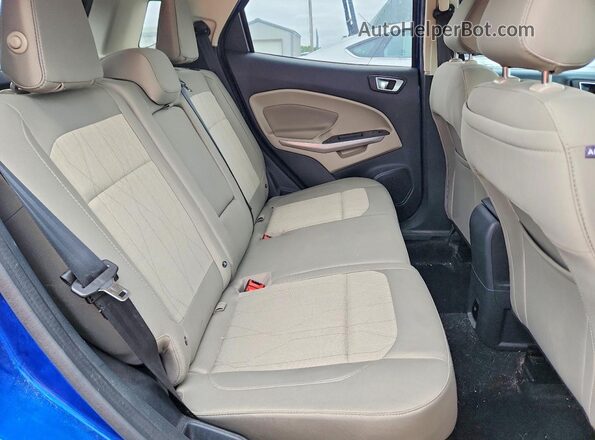 MAJ3S2GE4KC269145 2019 FORD ECOSPORT Blue Rear seats view