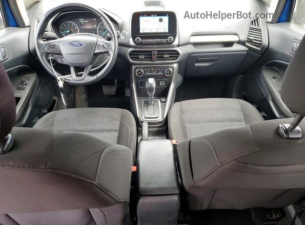 MAJ3S2GE4KC285121 2019 FORD ECOSPORT Blue Առջևի վահանակի տեսք