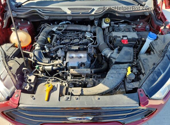 MAJ3S2GE4MC426661 2021 FORD ECOSPORT Red Engine compartment view