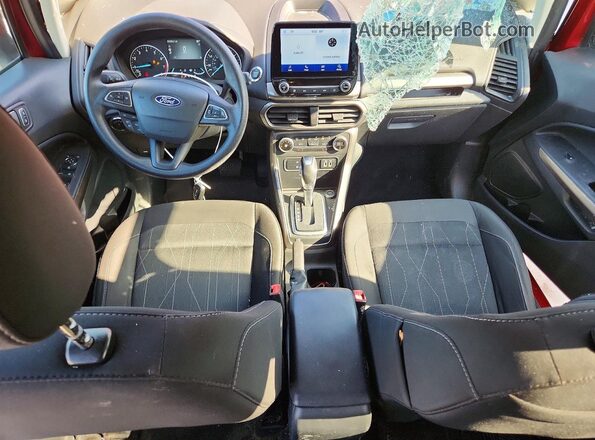 MAJ3S2GE4MC426661 2021 FORD ECOSPORT Red Dashboard view