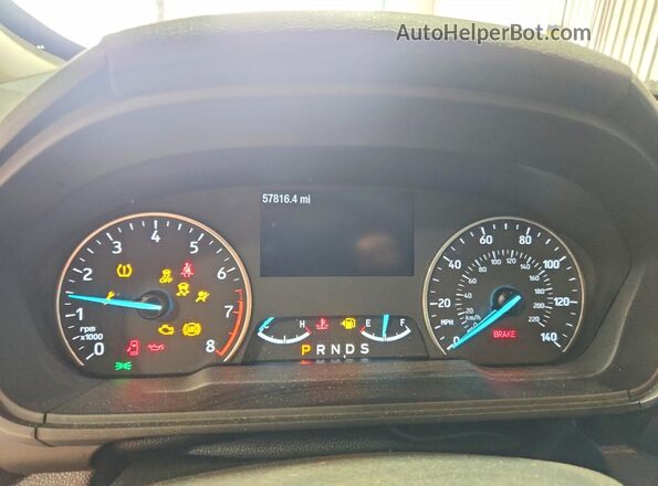 MAJ3S2GE5MC402630 2021 FORD ECOSPORT Белый Вид щитка приборов