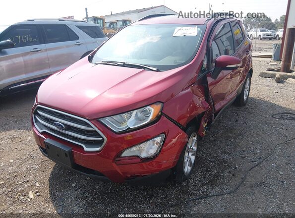 MAJ3S2GE5MC437975 2021 FORD ECOSPORT Красный Передняя левая четверть