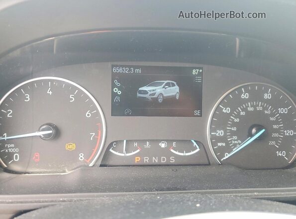 MAJ3S2GE5MC456400 2021 FORD ECOSPORT Gray Սարքավորումների վահանակի տեսք