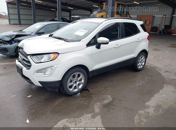 MAJ3S2GE6KC299067 2019 FORD ECOSPORT White Передня ліва чверть