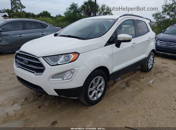MAJ3S2GE6MC424345 2021 FORD ECOSPORT White Առջևի ձախ երեք քառորդ տեսարան