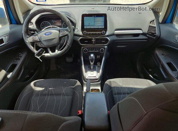 MAJ3S2GE7KC269057 2019 FORD ECOSPORT Синий Вид панели приборов