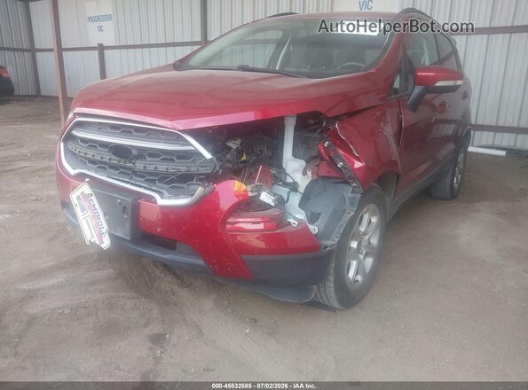 MAJ3S2GE7LC345426 2020 FORD ECOSPORT Red Առջևի ձախ երեք քառորդ տեսարան