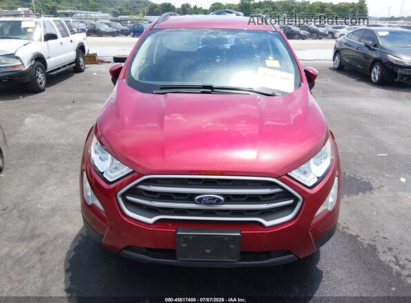 MAJ3S2GE7LC371041 2020 FORD ECOSPORT Red Dashboard view