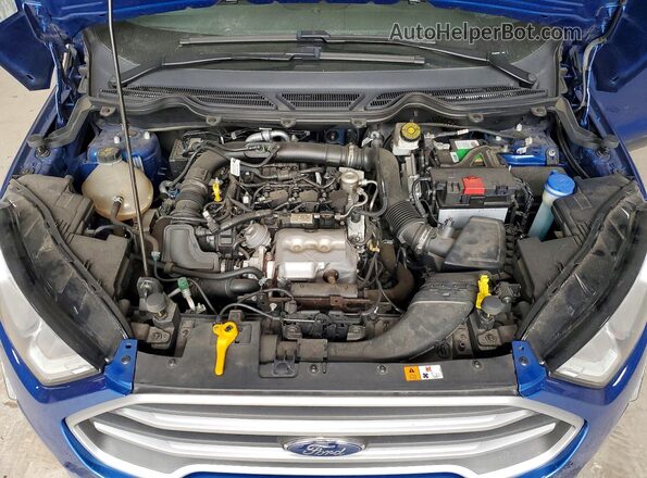 MAJ3S2GE8MC408468 2021 FORD ECOSPORT Синий Вид подкапотного пространства