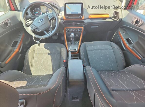 MAJ3S2GE8MC431006 2021 FORD ECOSPORT Красный Вид панели приборов