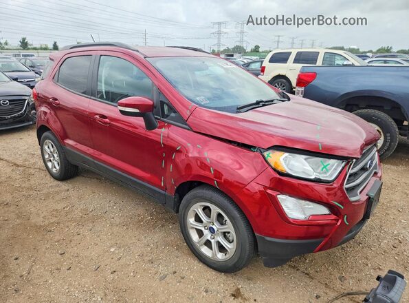 MAJ3S2GE8MC440935 2021 FORD ECOSPORT Red Przód prawy