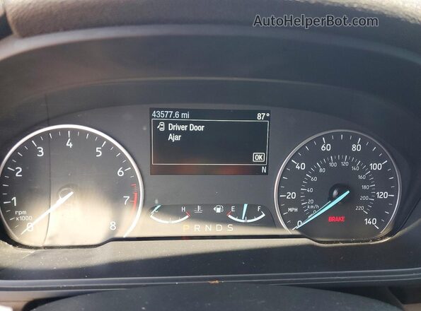 MAJ3S2GE8MC445536 2021 FORD ECOSPORT White Vista del cuadro de instrumentos