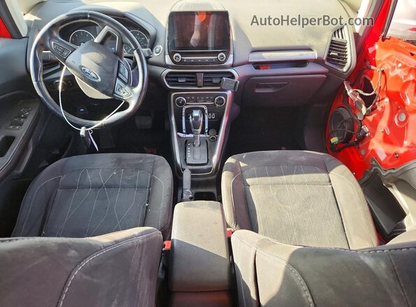 MAJ3S2GE9KC304455 2019 FORD ECOSPORT Red Vista del salpicadero