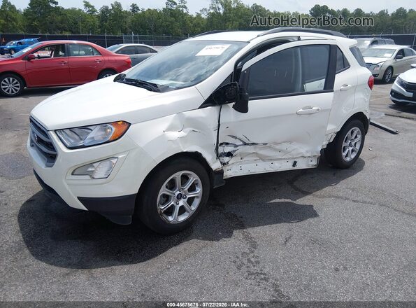 MAJ3S2GE9MC395553 2021 FORD ECOSPORT White Vista tres cuartos delantera izquierda