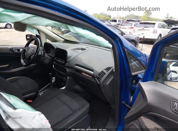 MAJ3S2GEXKC269425 2019 FORD ECOSPORT Blue Vista interior delantera