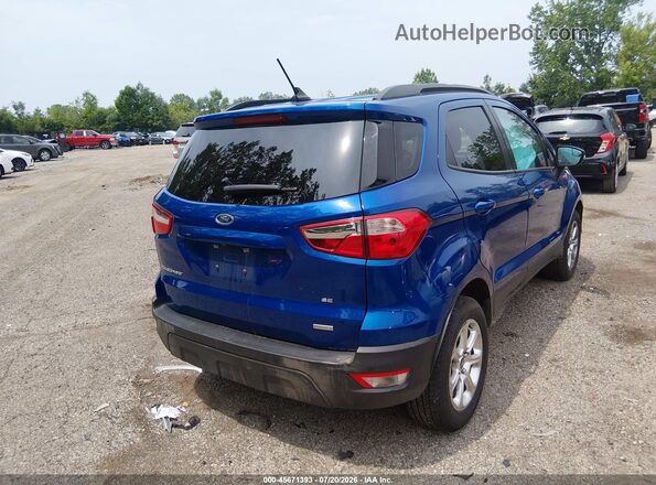 MAJ3S2GEXKC269425 2019 FORD ECOSPORT Blue Trasero derecho