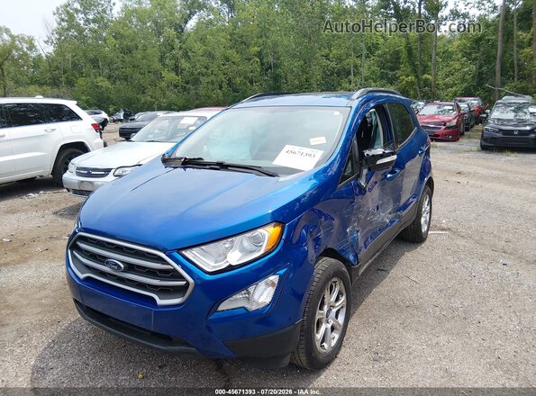 MAJ3S2GEXKC269425 2019 FORD ECOSPORT Blue Vista tres cuartos delantera izquierda