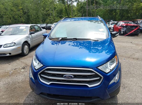 MAJ3S2GEXKC269425 2019 FORD ECOSPORT Blue Vista del cuadro de instrumentos