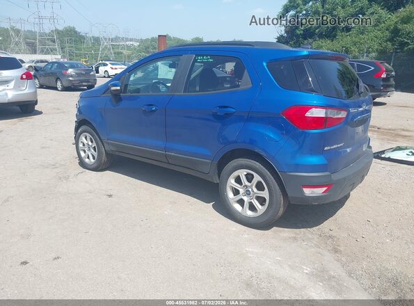 MAJ3S2GEXKC287245 2019 FORD ECOSPORT Blue Rear left