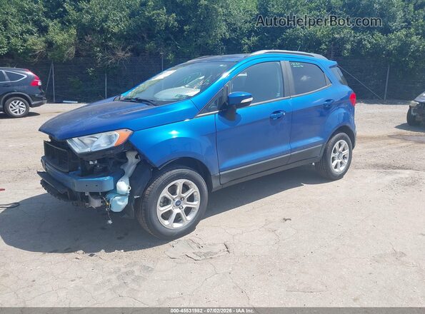 MAJ3S2GEXKC287245 2019 FORD ECOSPORT Blue Front left
