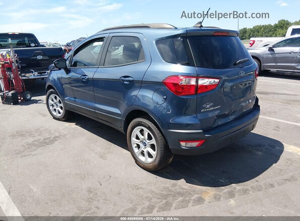 MAJ3S2GEXMC453413 2021 FORD ECOSPORT Blue Trasero izquierdo