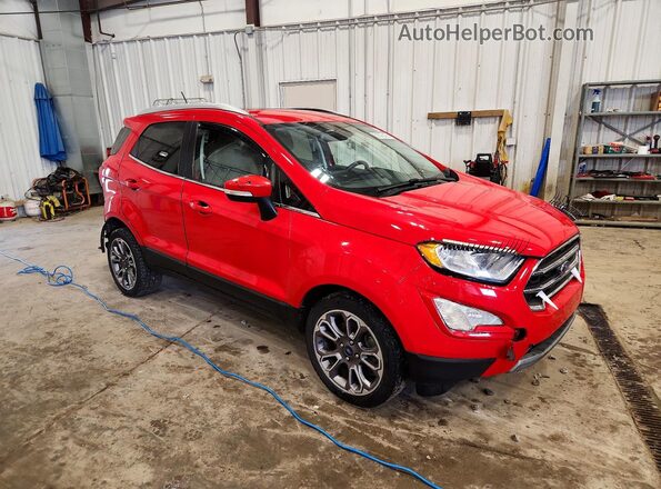 MAJ3S2KE0KC272180 2019 FORD ECOSPORT Красный Передняя правая четверть