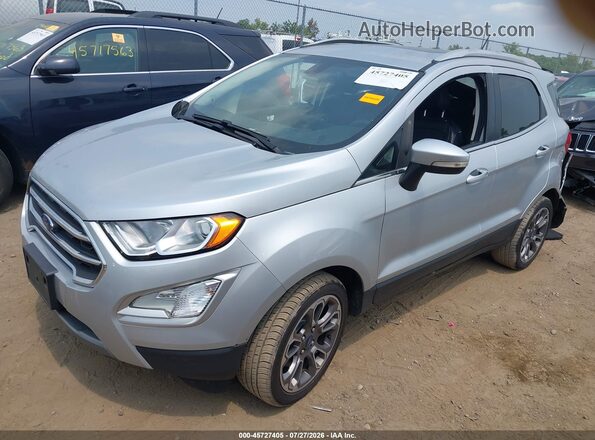 MAJ3S2KE0MC424624 2021 FORD ECOSPORT Silver Առջևի ձախ երեք քառորդ տեսարան