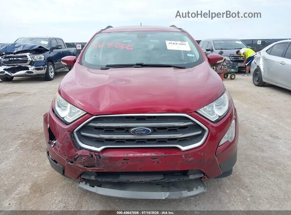 MAJ3S2KE1KC261656 2019 FORD ECOSPORT Red Вид щитка приладів