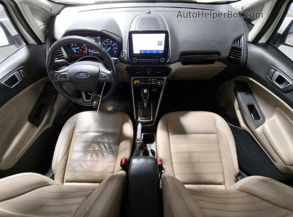 MAJ3S2KE3LC315766 2020 FORD ECOSPORT White Вид панелі приладів