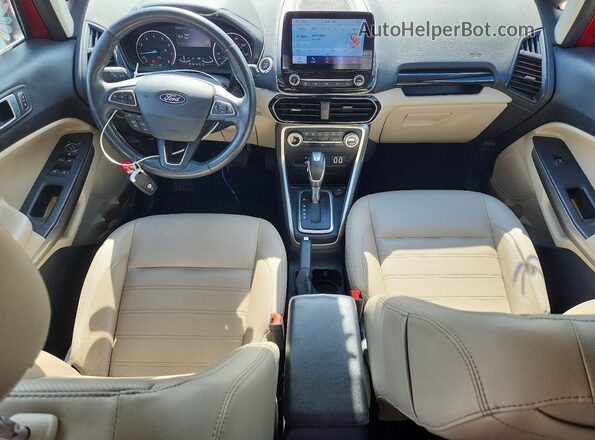 MAJ3S2KE4LC312410 2020 FORD ECOSPORT Red Widok deski rozdzielczej