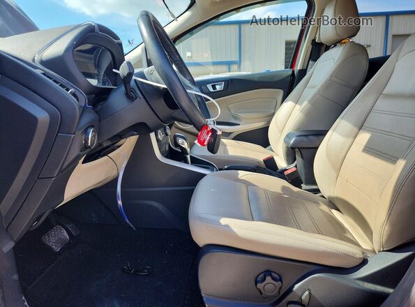 MAJ3S2KE4LC312410 2020 FORD ECOSPORT Red Widok wnętrza z przodu