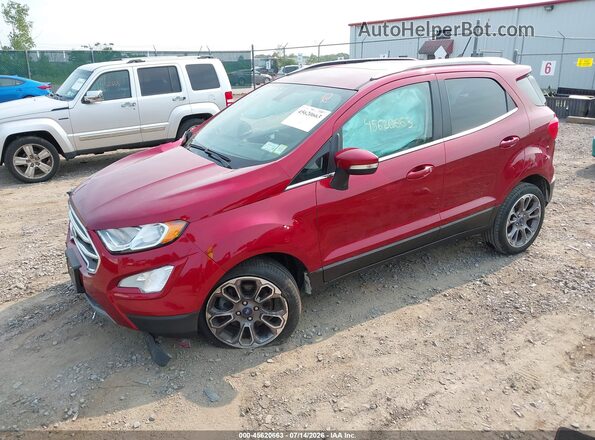 MAJ3S2KE5KC297401 2019 FORD ECOSPORT Красный Передняя левая четверть