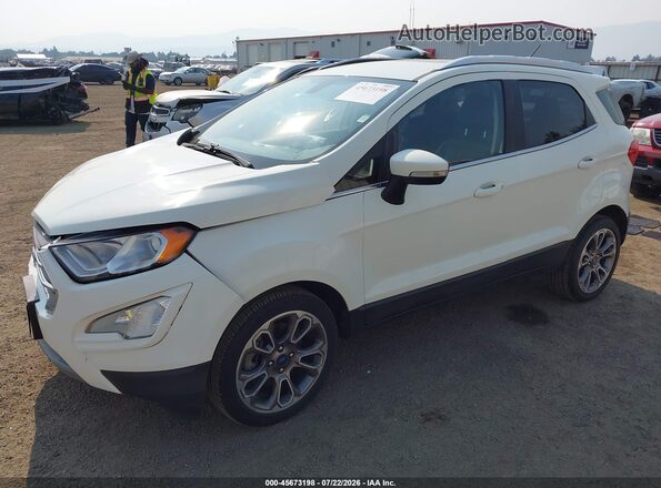 MAJ3S2KE9MC412584 2021 FORD ECOSPORT White Vista tres cuartos delantera izquierda