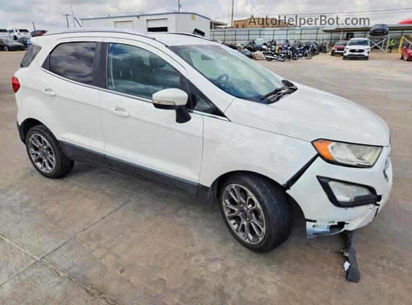 MAJ3S2KEXKC261252 2019 FORD ECOSPORT Белый Передняя правая четверть