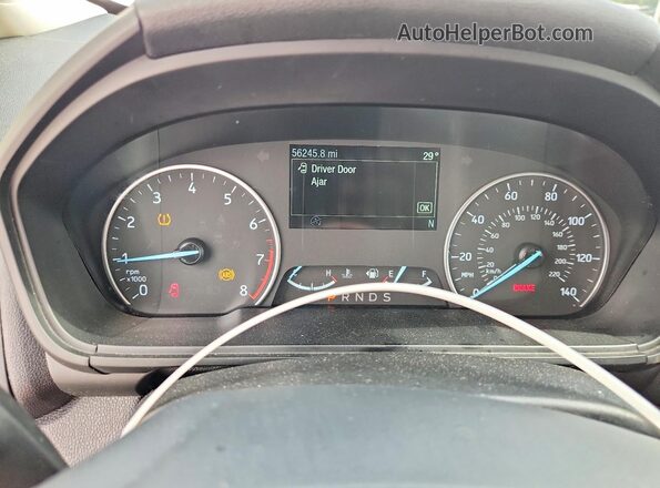 MAJ3S2KEXKC261252 2019 FORD ECOSPORT Белый Вид щитка приборов