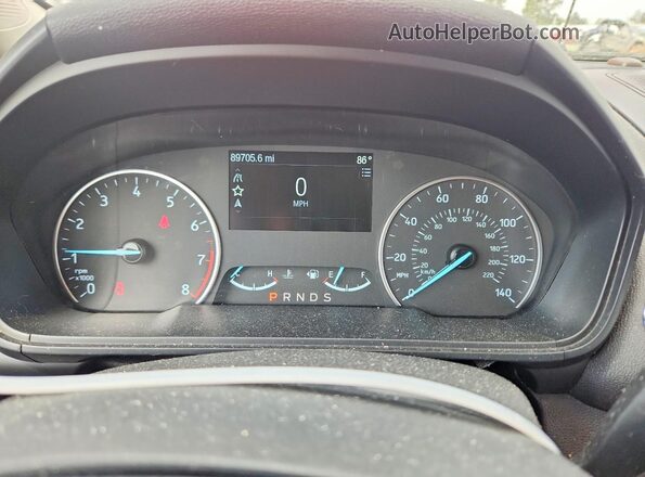 MAJ6P1CL0JC212209 2018 FORD ECOSPORT Maroon ხელსაწყოთა პანელის ხედი