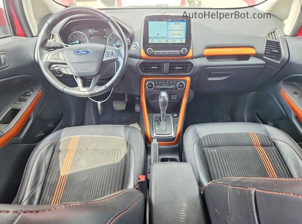 MAJ6P1CL0JC212209 2018 FORD ECOSPORT Maroon წინა პანელის ხედი