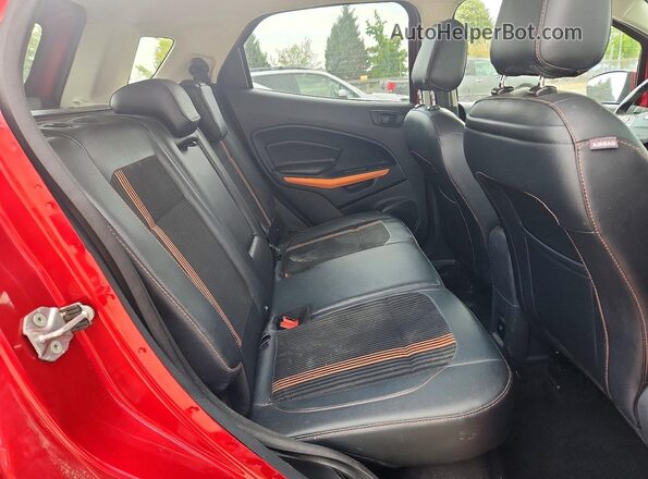 MAJ6P1CL0JC212209 2018 FORD ECOSPORT Maroon უკანა სალონის ხედი