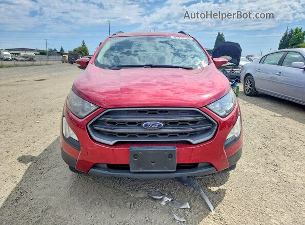 MAJ6P1CL0JC212209 2018 FORD ECOSPORT Maroon წინა ხედი